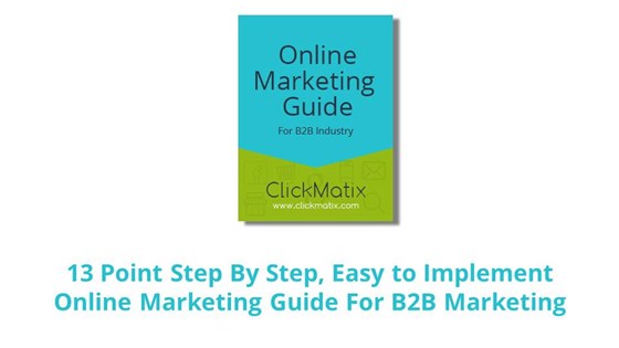 Marketing: Online Marketing eBook For B2B Industry